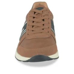 Baskets Running COGNAC Homme Motif Uni Lacets