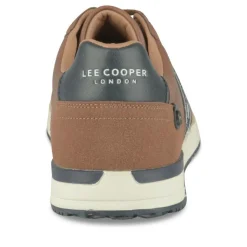 Baskets Running COGNAC Homme Motif Uni Lacets