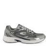Baskets Running GRIS Homme Motif Uni Lacets