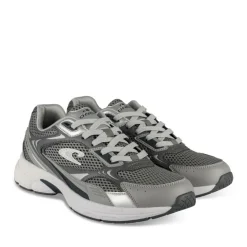 Baskets Running GRIS Homme Motif Uni Lacets