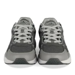 Baskets Running GRIS Homme Motif Uni Lacets