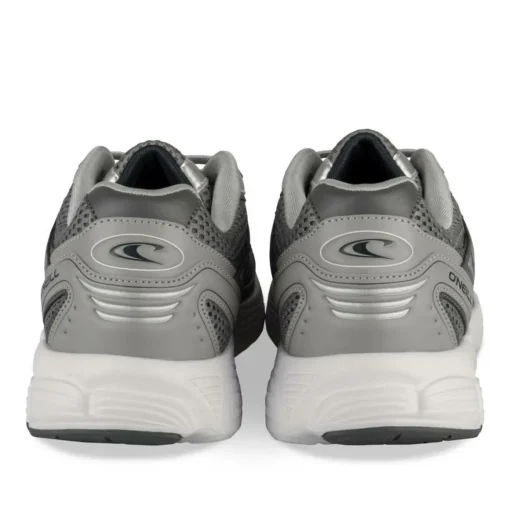 Baskets Running GRIS Homme Motif Uni Lacets