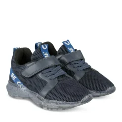 Baskets Running MARINE Garçon Motif Uni Scratch