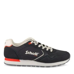 Baskets Running MARINE Homme Motif Uni Lacets