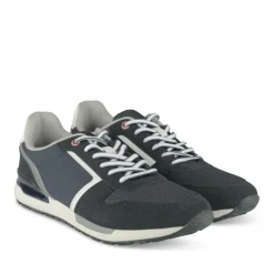Baskets Running MARINE Homme Motif Uni Lacets