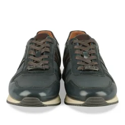 Baskets Running MARINE Homme Motif Uni Lacets