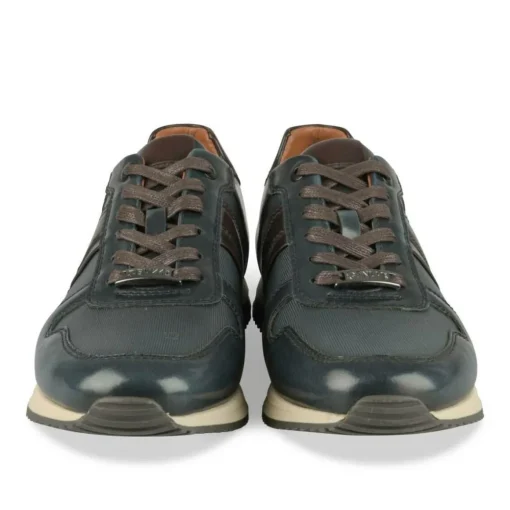 Baskets Running MARINE Homme Motif Uni Lacets