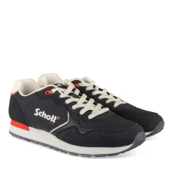 Baskets Running MARINE Homme Motif Uni Lacets