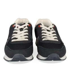 Baskets Running MARINE Homme Motif Uni Lacets