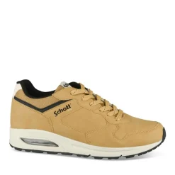 Baskets Running MARRON Homme Motif Uni Lacets