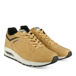 Baskets Running MARRON Homme Motif Uni Lacets