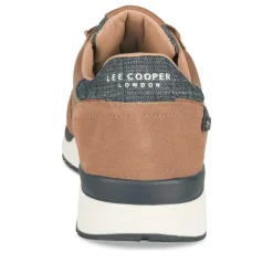Baskets Running MARRON Homme Motif Uni Lacets