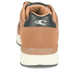 Baskets Running MARRON Homme Motif Uni Lacets