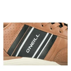 Baskets Running MARRON Homme Motif Uni Lacets