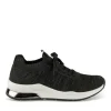 Baskets Running NOIR Femme Motif Uni Lacets