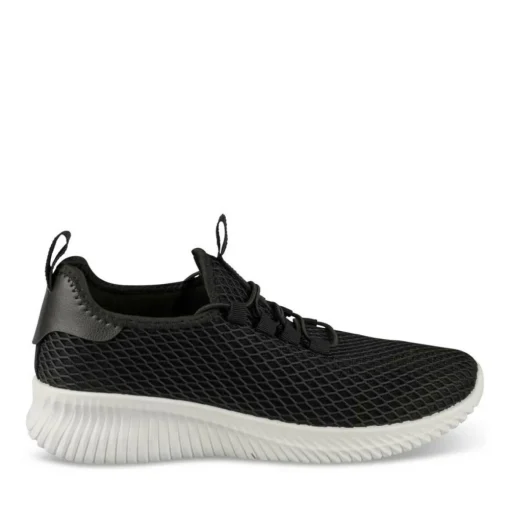 Baskets Running NOIR Femme Motif Uni A Enfiler