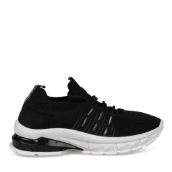 Baskets Running NOIR Femme Motif Uni A Enfiler