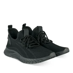 Baskets Running NOIR Femme Motif Uni A Enfiler