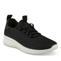 Baskets Running NOIR Femme Motif Uni A Enfiler