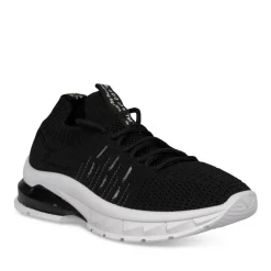 Baskets Running NOIR Femme Motif Uni A Enfiler