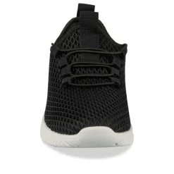 Baskets Running NOIR Femme Motif Uni A Enfiler