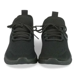 Baskets Running NOIR Femme Motif Uni Lacets