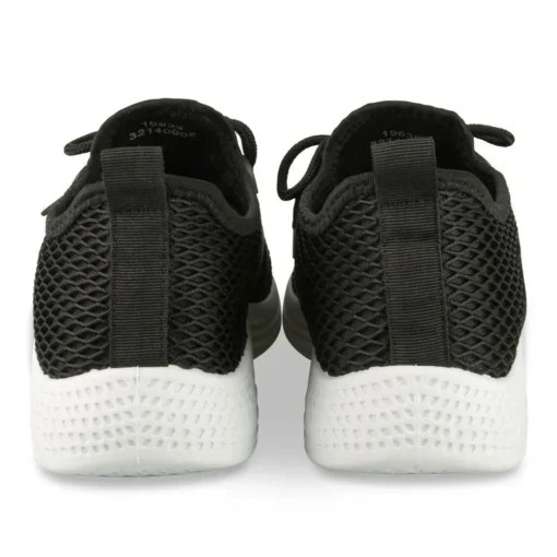 Baskets Running NOIR Femme Motif Uni A Enfiler