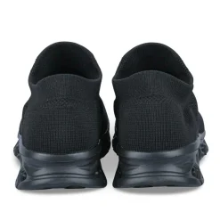 Baskets Running NOIR Femme Motif Uni A Enfiler