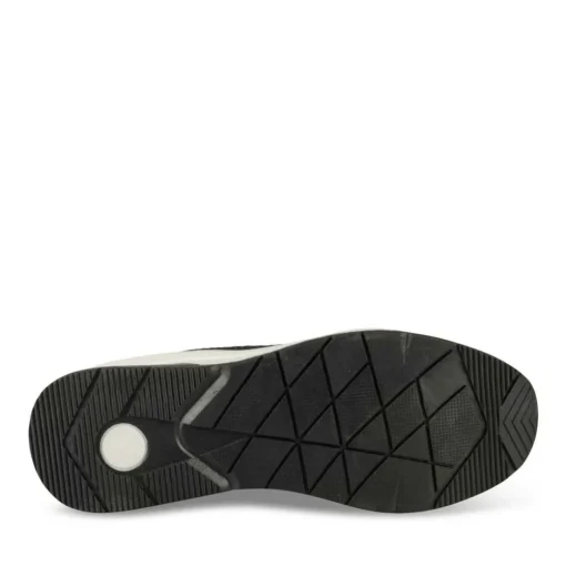 Baskets Running NOIR Femme Motif Uni Lacets