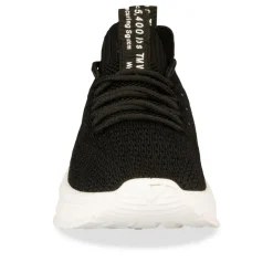 Baskets Running NOIR Femme Motif Uni A Enfiler
