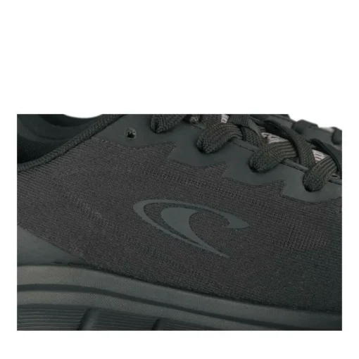 Baskets Running NOIR Femme Motif Uni Lacets