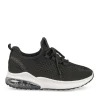 Baskets Running NOIR Fille Motif Paillettes Lacets