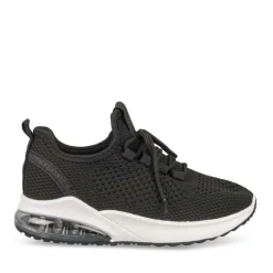 Baskets Running NOIR Fille Motif Paillettes Lacets
