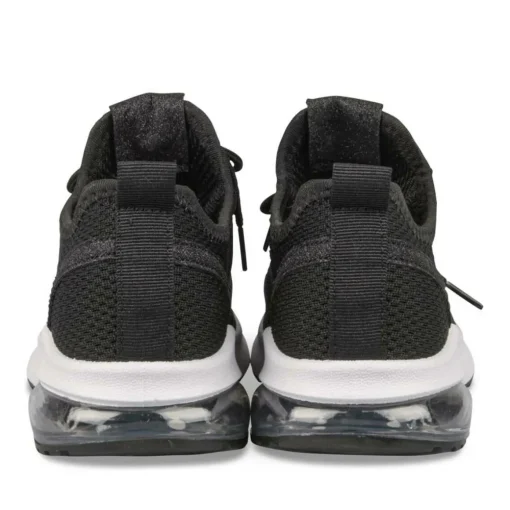 Baskets Running NOIR Fille Motif Paillettes Lacets