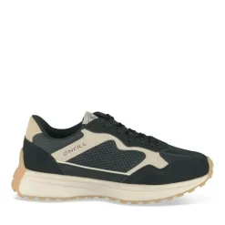Baskets Running NOIR Garçon Motif Uni Lacets