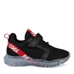 Baskets Running NOIR Garçon Motif Uni Scratch