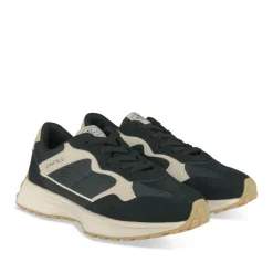 Baskets Running NOIR Garçon Motif Uni Lacets