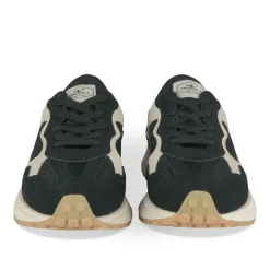 Baskets Running NOIR Garçon Motif Uni Lacets