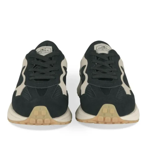 Baskets Running NOIR Garçon Motif Uni Lacets