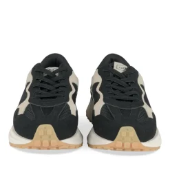 Baskets Running NOIR Garçon Motif Uni Elastique