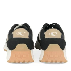 Baskets Running NOIR Garçon Motif Uni Elastique