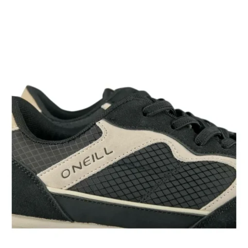 Baskets Running NOIR Garçon Motif Uni Elastique