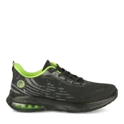 Baskets Running NOIR Homme Motif Uni Lacets
