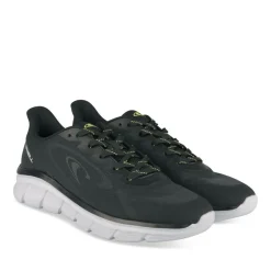 Baskets Running NOIR Homme Motif Uni Lacets