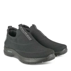 Baskets Running NOIR Homme Motif Uni A Enfiler