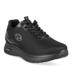 Baskets Running NOIR Homme Motif Uni Lacets