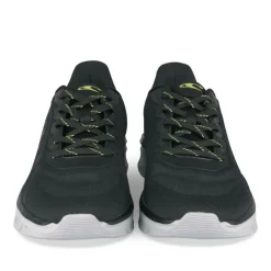 Baskets Running NOIR Homme Motif Uni Lacets