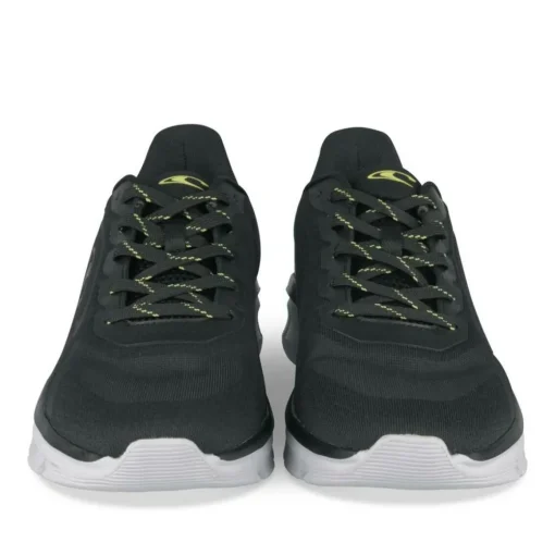 Baskets Running NOIR Homme Motif Uni Lacets