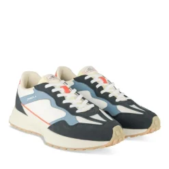 Baskets Running NOIR Homme Motif Uni Lacets