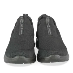 Baskets Running NOIR Homme Motif Uni A Enfiler